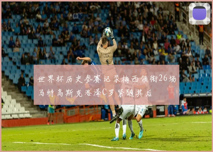 世界杯历史参赛记录梅西领衔26场马特乌斯克洛泽C罗紧随其后